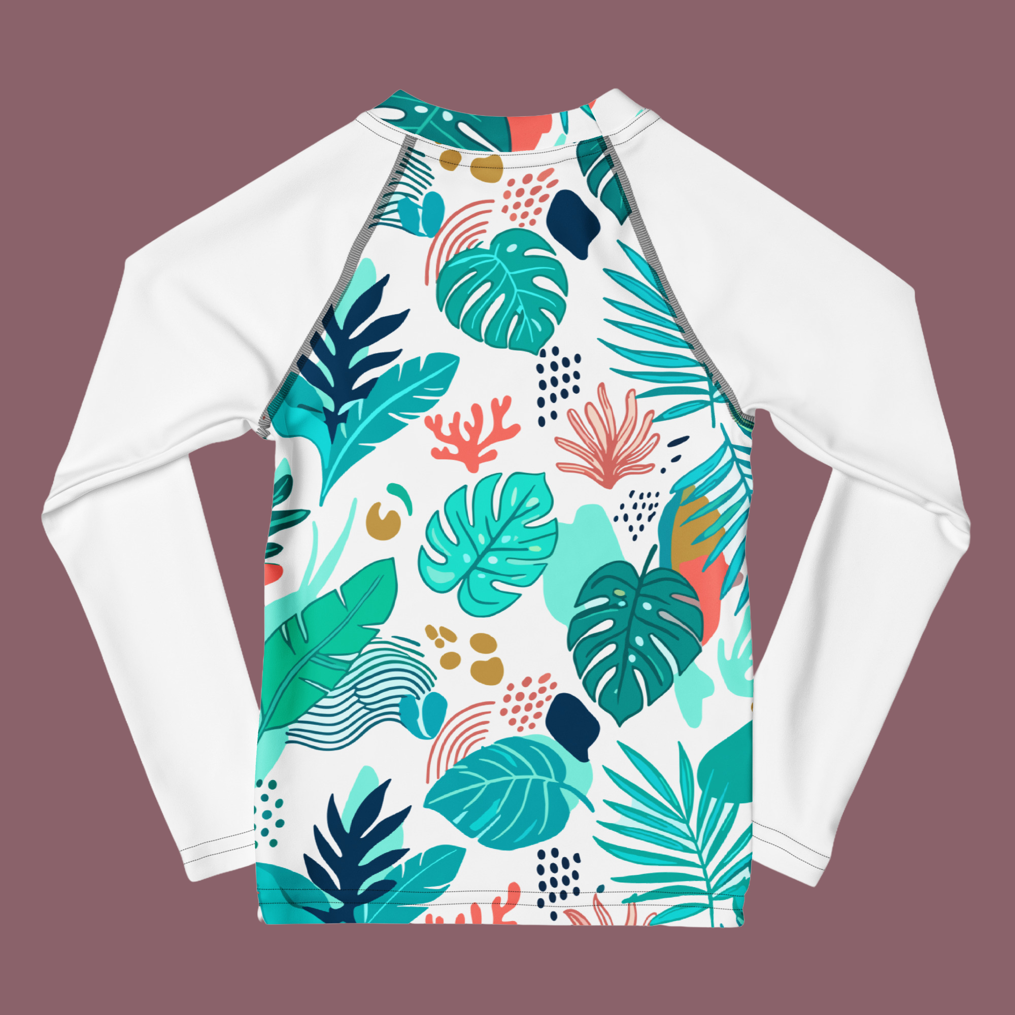 Island Vibe Kids Rash Guard Back Island Vibe Kids Rash Guard Back