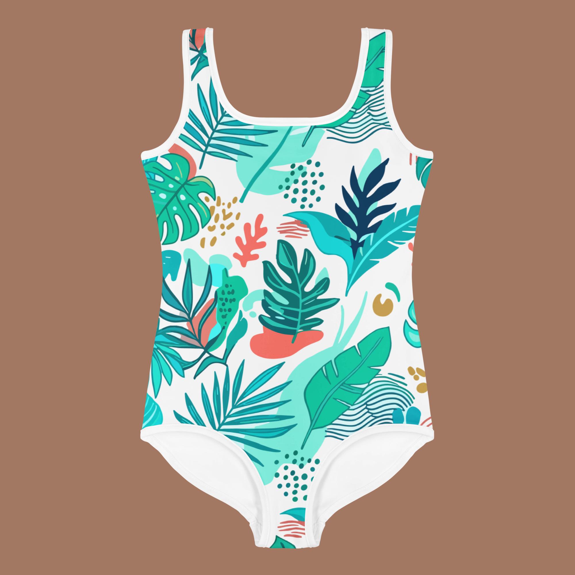 Island Vibe – Wild Frond – One-Piece Youth Swimsuit Island Vibe – Wild Frond – One-Piece Youth Swimsuit