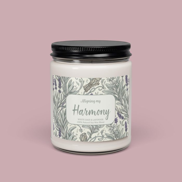Harmony - White Sage & Lavender - Soy Candle