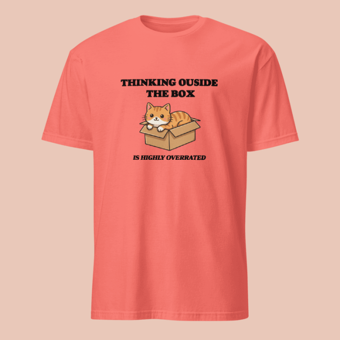 Thinking Outside the Box - Cat Shirt - Unisex